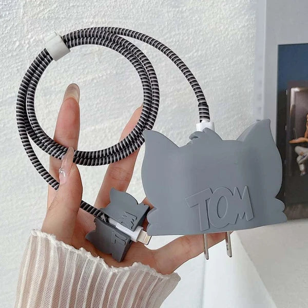 Tom Cat charger protector grey silicone variant