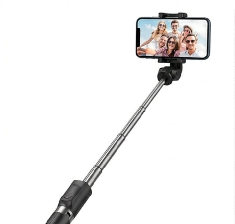 70cm Extendable 3 in 1 Selfie Stick Tripod with Bluetooth Remote Included and Rotatable