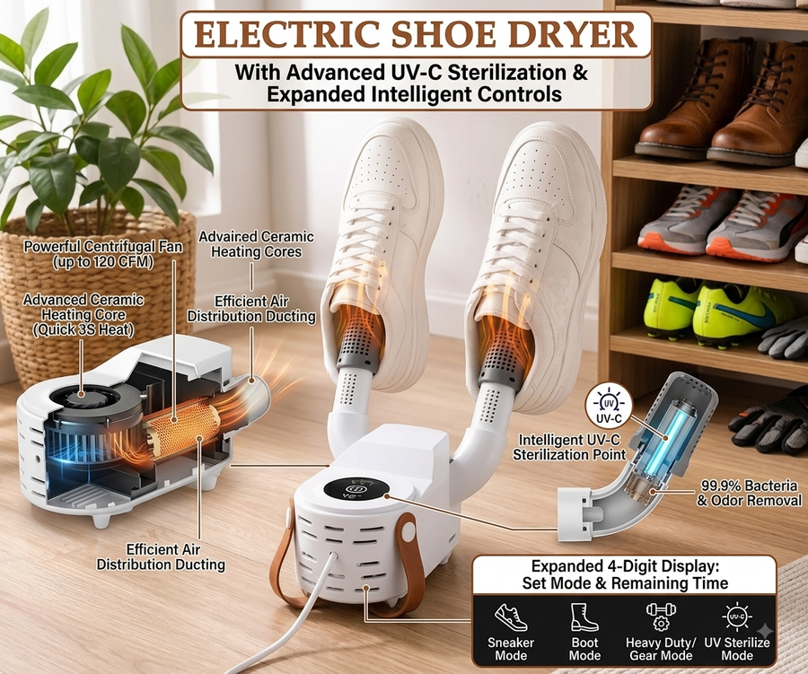 Electric shoe dryer