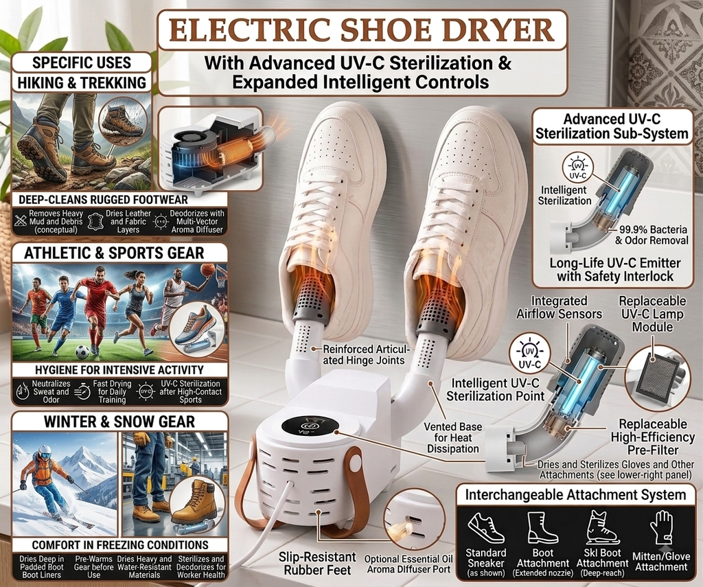 Electric shoe dryer