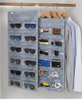 FAB ELLITE Sunglasses Organizer Hanging Storage Wall Mounted Glasses Case Eyeglasses Holder Closet Organizer, Accessories Organizer (GREY)