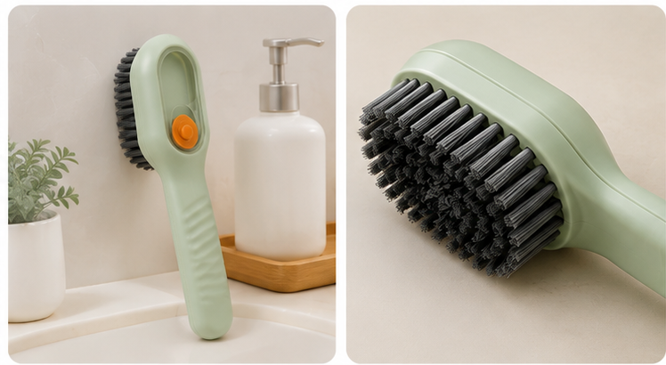 Liquid Adding Soft Fur Cleaning Brush Multifunctional Shoe Brush Clothes Cleaning Tools