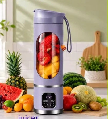Portable Blender Electric Juicers Fruit Mixers USB Rechargeable 1500 Mah Rechargeable Battery