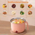 Electric Cooking Pot and Steamer 1.5L Multi Cooker with Concealed Base | Mini Noodle Maker Egg Boiler Vegetable Rice Cooker