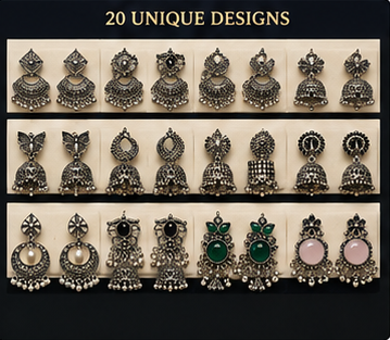 Trendy 12 Pair Earrings Box for Women | Stylish Artificial Earrings Combo Set | Daily & Party Wear