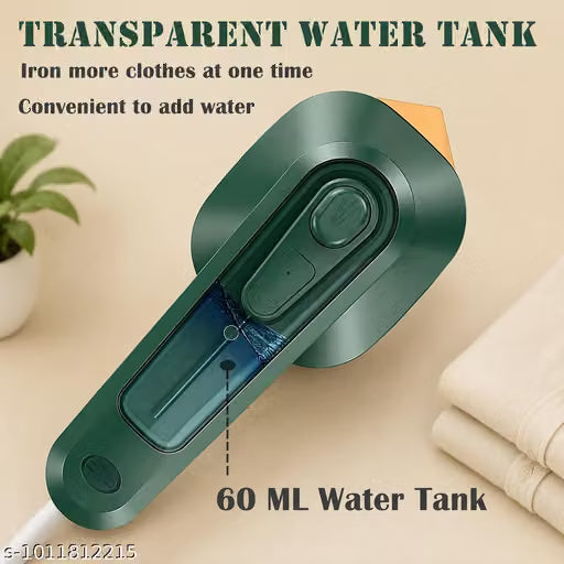 Mini Portable Steam Iron for Clothes | Dry Handheld Travel Iron | Fast Heating Wrinkle Remover | Compact Garment Iron for Home & Travel | Green | Pack of 1