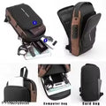 Waterproof Polyester Slim Unisex Crossbody Sling Bag Chest Backpack Men's Shoulder Bag, Leisure Travel Handbag, Hard Shell Anti-Theft Chest Bag