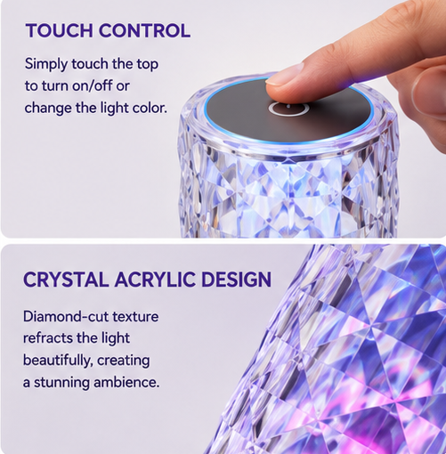 Crystal Touch Lamp