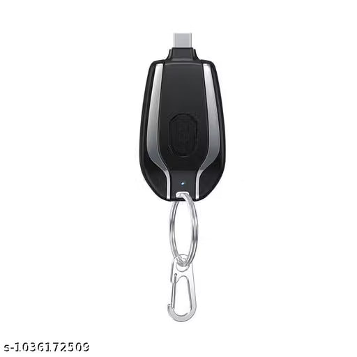 1500mah Key Chain Portable Chargers 10w Type c Output Outdoor Pocket Emergency Power Bank Type C