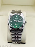 RLX Design Day-Date Function Working Adjustable Chain Analog Watch - For Men And Boys