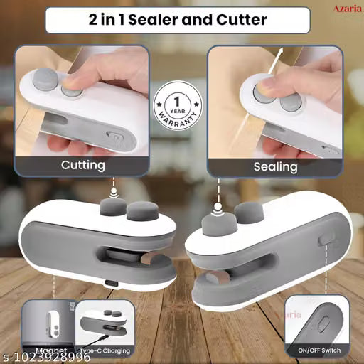 Portable Mini Sealing Machine, Handheld Packet Sealer, portable sealing machine, packet sealer for Food, Snacks, Chips, Fresh Storage, Sealing Machine
