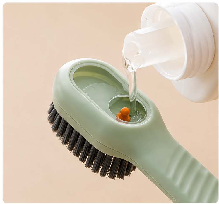 Liquid Adding Soft Fur Cleaning Brush Multifunctional Shoe Brush Clothes Cleaning Tools