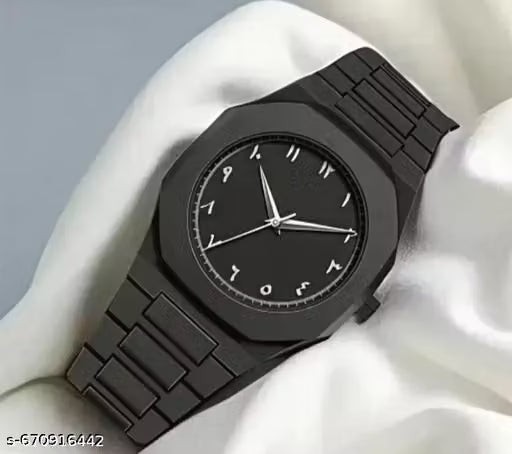 Black arabic watches for men and boys for give you a attractive and stylish look