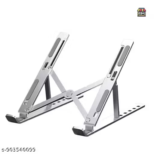 6 Angles Adjustable Aluminum Ergonomic Foldable Portable Tabletop Laptop/Desktop Riser Stand Holder