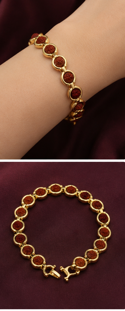 NEW TREDITIONAL BRACELET FOR MEN (RUDRAKASH)